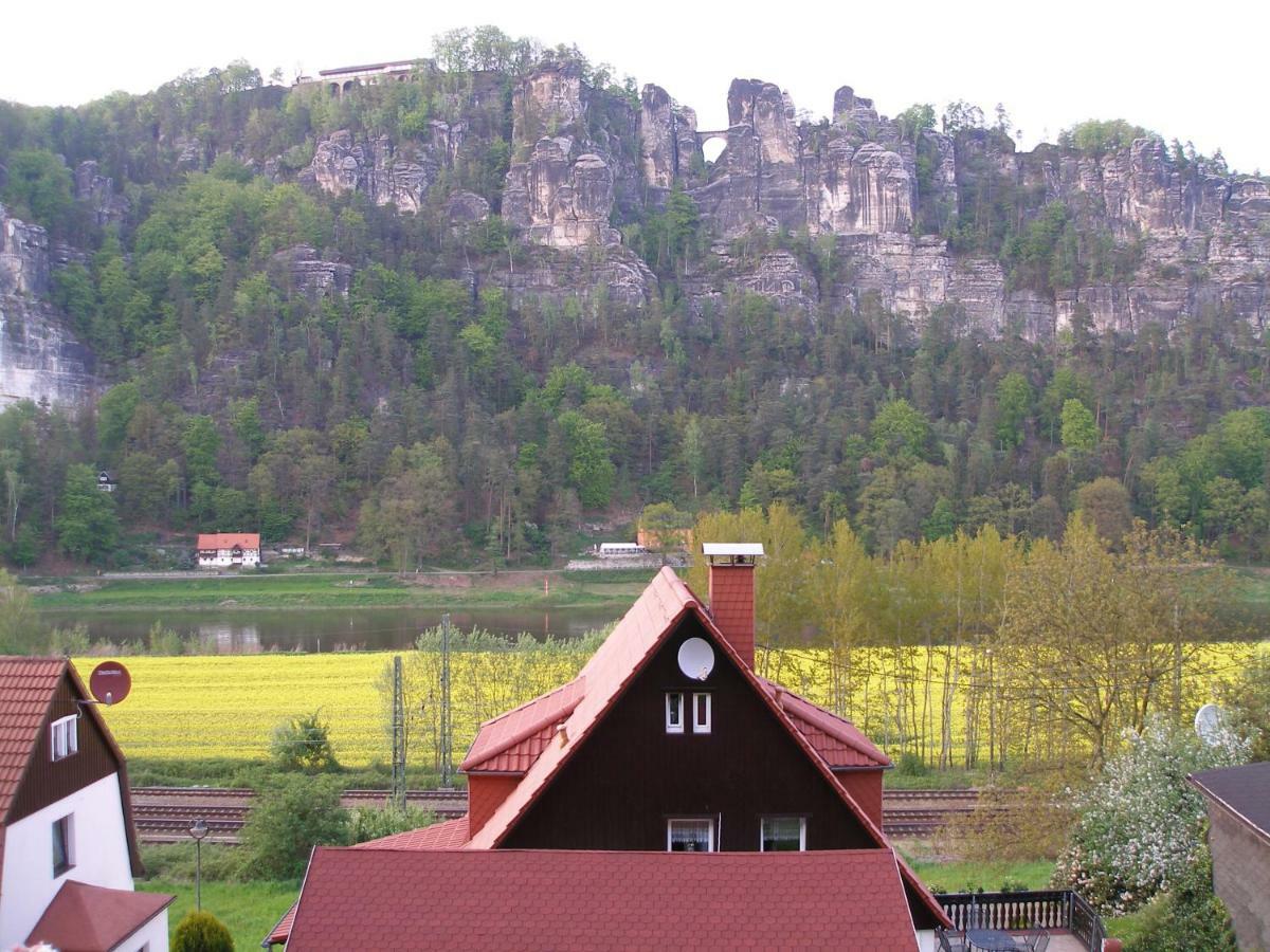 Ferienwohnung Grunwald Kurort Rathen Esterno foto